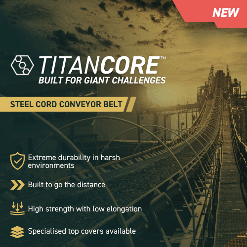 Smiley Monroe launches TitanCore™ steel cord conveyor belt at Hillhead 2026